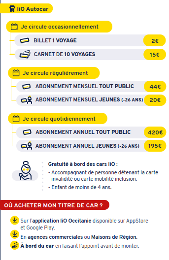 Horaires bus gare routière de Rodez - Les services de la Région Occitanie - horaires départementaux