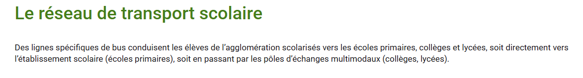 tpt scolaire titre Les services de Rodez Agglomération horaires bus Rodez - transports scolaires